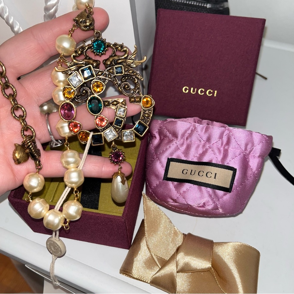 ‼️SOLD‼️Gucci interlocking GG necklace